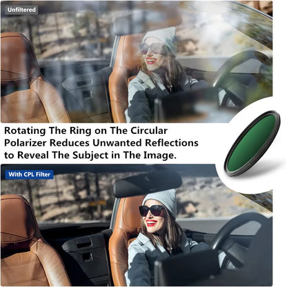 Filtr polaryzacyjny CPL 37-82mm